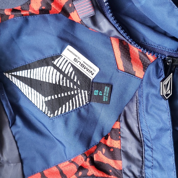Volcom Men's snowboard ski jacket S navy white good condition - Picture 2 of 11
